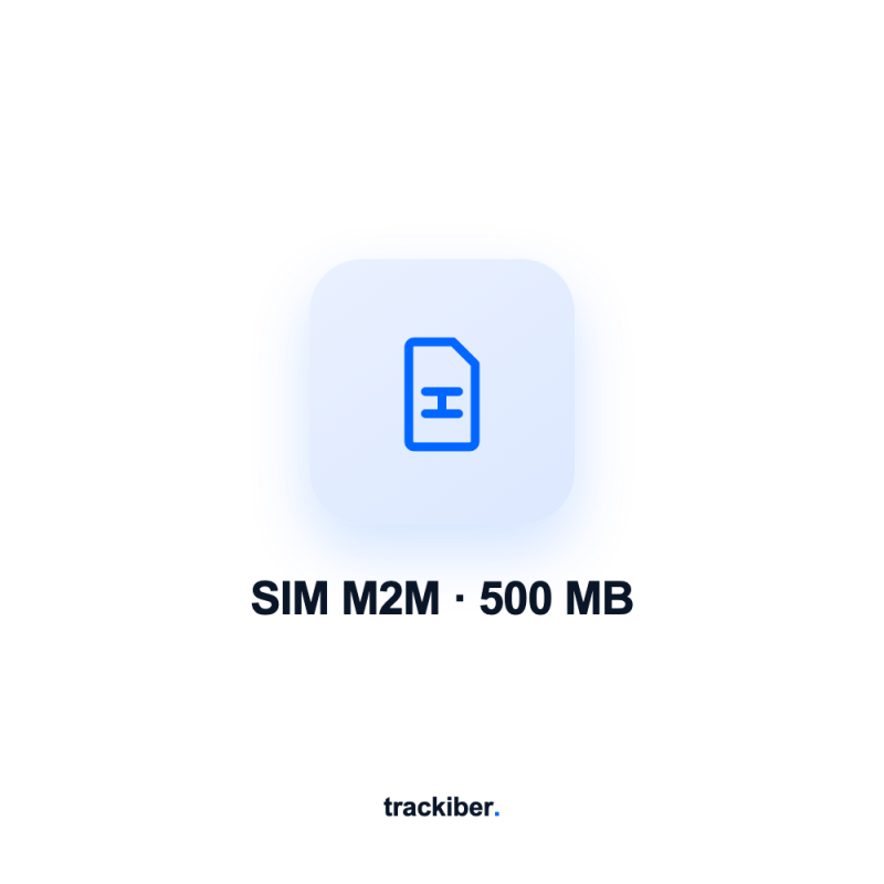 Comprar SIM M2M 500 MB para GPS · multi-operador · 15 € · Trackiber