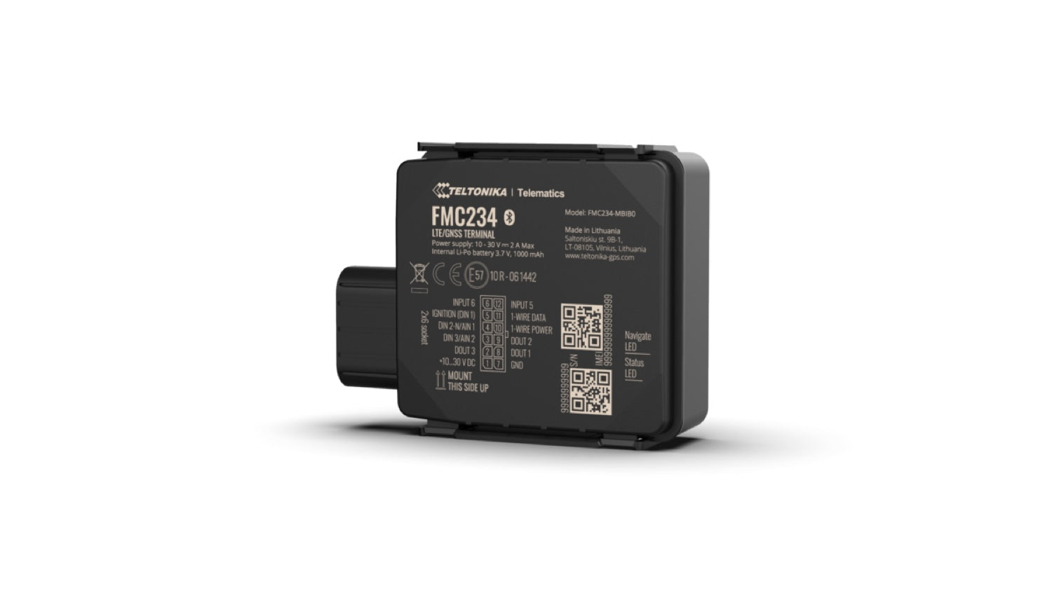 Rastreador GPS 4G Teltonika FMC234 IP67 para entornos duros